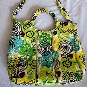 GUC Vera Bradley Two Way Tote in Lime's Up